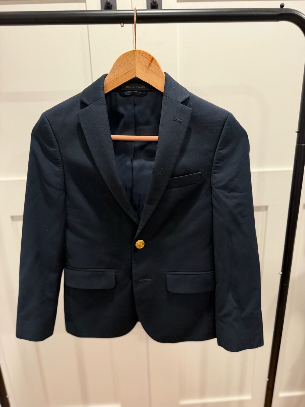 Boys Ralph Lauren Navy Blazer with Gold Button Detail